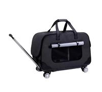 Pet Stroller Dog Stroller Portable Dog Stroller with Detachable Carrier Pet Stroller with 4 Wheels Adjustable Handle for Medium Small Dogs Cats Cat Stroller Dog Strollers(Color:Svart)