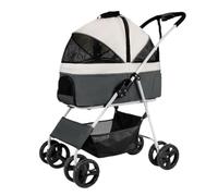 Pet Stroller Fashionable Pet Dog Stroller, Cat Separate Stroller, Foldable Dog Stroller, Puppy Outdoor Breathable Stroller Pet Pushchair(G)