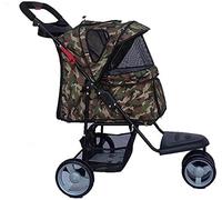 Pet Stroller,Folding Cat Car Lightweight Big Dog Pram Durable Jogging Small and Medium Animal Buggy with 3 Wheels (B)