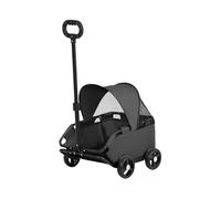 Pet Stroller - Folding Dog Carriage for Travel | Metal Lightweight Frame with Mesh, Smooth Wheels for Park Walks, Shopping Trips, Vet Visits, Beach Outings, Puppy and Kitten Carrier