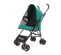 Pet Stroller for Dogs & Cats, Foldable 4-Wheel Pet Cart, Roadster for Puppy & Senior Pets, Easy Travel Carrier, Ideal for Small Animals, Comfortable & Durable