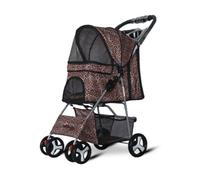 Pet Stroller for Small and Medium Dogs and Cats - Lightweight Folding Pushchair for Teddy Breeds