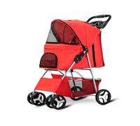 Pet Stroller for Small and Medium Dogs and Cats - Lightweight Folding Pushchair for Teddy Breeds