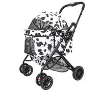 Pet Stroller for Small and medlium Dogs, Aluminum Alloy Frame,Foldable carts, Carrier,Automatic Folding,Dog Strollers for Small Dogs(Cow Type)