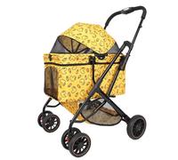Pet Stroller for Small and medlium Dogs, Aluminum Alloy Frame,Foldable carts, Carrier,Automatic Folding,Dog Strollers for Small Dogs(Little Yellow Duck)