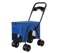 Pet Stroller for Small Dogs or Double Dog Stroller，WithOne Vehicle with Multiple Uses, 360°Universal Front Wheel，Foldable Pet Jogger Stroller Up to 30KG Suitable for Taking Pets to See The Scenery