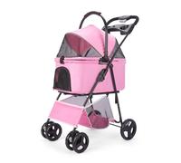 Pet Stroller Four-Wheeled Universal Wheel Dog Cat Pet Cart Outdoor Travel