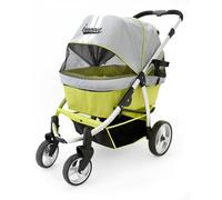 Pet Stroller, IPS-06/Green, dog carrier, trolley, Trailer, Innopet, Buggy Retro. Foldable pet buggy, pushchair, pram for dogs and cats