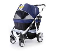 Pet Stroller,IPS-06/Navy-Blue, dog carrier, trolley, Trailer, Innopet, Buggy Retro. Foldable pet buggy, pushchair, pram for dogs and cats