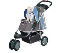 Pet Stroller Ips-09/Blue, dog carrier, trolley, Trailer, Innopet, Buggy First Class. Foldable pet buggy, pushchair, pram for dogs and cats