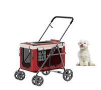 Pet Stroller Lightweight Breathable Pet Stroller Foldable Travel Puppy Stroller Dog Stroller for Medium to Small Cats and Dogs