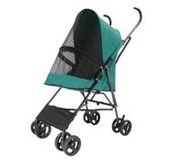 Pet Stroller Outdoor Pet Stroller, Dog and Cat Stroller, Portable Outdoor Stroller, Small and Medium-Sized Stroller Small Pet Stroller(Green)