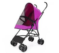 Pet Stroller Outdoor Pet Stroller, Dog and Cat Stroller, Portable Outdoor Stroller, Small and Medium-Sized Stroller Small Pet Stroller(Red)