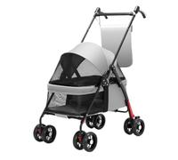 Pet Stroller Pet Cat and Dog Stroller, Dog and Cat Teddy Baby Stroller, Small Pet Stroller, Lightweight Dog Stroller Pet Pushchair(G,C)