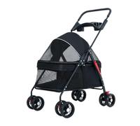 Pet Stroller Pet Cat and Dog Stroller Dog and Cat Teddy Stroller Lightweight Foldable Small Pet Dog Stroller When Going Out Small Pet Stroller(Black)