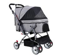 Pet Stroller Portable Pet Stroller, Reversible Dog Stroller, Foldable Cat Stroller, Small and Medium-Sized Stroller Small Pet Stroller(G)