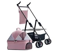 Pet Stroller Separable Dog Strollers for Small Medium Dogs Within 20kg Pet Stroller for Cats/Dogs Dog Prams Pushchairs with Adjustable Awning