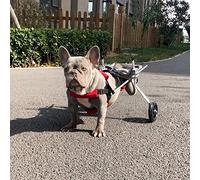 Pet Stroller Small Large Dog Support Rehabilitation, Wheelchair Back Legs Hind Feet for Handicapped Dog Paralyzed Animal Disabled Cat, Postoperative Repair, 2 Wheels, 5-15 KG