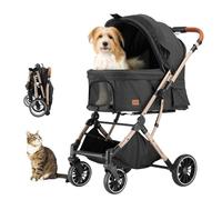 Pet Stroller with 4 Wheels,Black