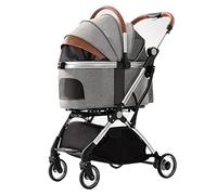 Pet Strollers Buggy for Small Medium Dogs/Cats - 3 in 1 Compact Cat Carrier Bag with Removable Design - Convenient Pet Stroller for Cats/Dogs