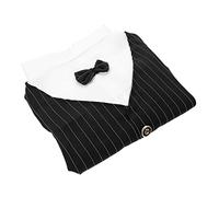 Pet Suit Kitten Clothes Dog Vest Boy Outfits Dog Tuxedo Puppy Clothes Wedding Handkerchief Costumes for Dogs Dog Formal (Black XXL)