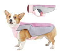 Pet Summer Clothes Heatstroke Prevention And Cooling Dog Cool Clothes Reflective Breathable(A pink,L)