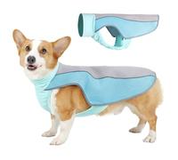 Pet Summer Clothes Heatstroke Prevention And Cooling Dog Cool Clothes Reflective Breathable(B blue,L)
