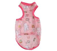 Pet Summer Cooling Clothes, Little Pig Dog Vest, Breathable Cotton Sleeveless T - Shirt - Soft Comfortable Material, Cute Cartoon Design, Ideal for Warm Weather (L)