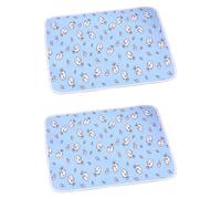 Pet Summer Cooling Mat - 50x70cm Self Cooling Pad,Non-Slip Design for Dogs,Cats Washable, Lightweight (2pcs)