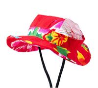 Pet Sun Hat with Ear Hole, Adjustable Breathable Bucket Hat for Dogs & Cats | Adjustable Drawstring For A Cozy Fit.breathable Fabric Keep Pet Cool. Provide UV Protection For Outdoor Walk And Photo K S