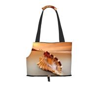 Pet-Sunset Over The Sea The Shell Conch print portable bag, lightweight and breathable, suitable for taking small pets out.