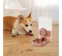 Pet Supplies Dog Cat Feeder and Water Dispenser Set, Waterer and Food Feeder for Small & Medium Dogs Cats Puppies, Large Capacity 1 Gallon x 2() (C, 21x17x10. 5cm)