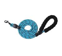 Pet Supplies Reflective Traction Rope Multi-Color Nylon Round Rope Large and Medium-Sized Punching Dog Rope Foam Handle Traction Belt 2 Sets/303(Blue,1.5 meters*(1.2)