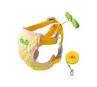 Pet Supplies Step In Dog Harness and Leash Set for Walking - Adjustable No Pull Vest Soft Breathable Mesh Cute (H, One Size)