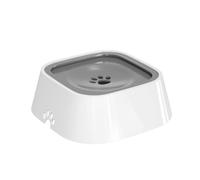 Pet supplies, suspended bowl, non wetting mouth, floating pet bowl, car mounted anti knock, cat water dispenser, dog water bowl (Grey, One size fits all)