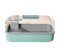 Pet Supplies Turtle Tank Family Villa with Sun Terrace Climbing Breeding Box Turtle Tank(Green)