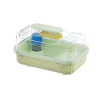 Pet Supplies Turtle tank sun drying platform climbing slope dry wet separation transparent Turtle Tank(Small)