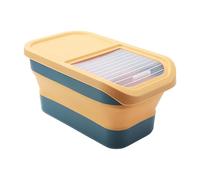 Pet Supply Box - Food Container, Storage Bin | Foldable Rolling Dispenser, Sealed Dry Food Organizer For Home Kitchen Station, Mealtime Routine And Indoor Cabinet, Travel Crate, Pet Feeding Zone