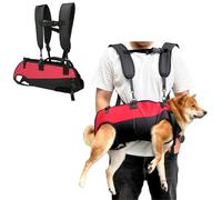 Pet Support Carrier Sling, Adjustable Dog Backpack with Chest Harness for Elderly Pets, Portable for Stairs and Hiking (S)