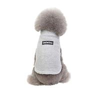 Pet Sweater Autumn Winter Fashion Warm Cats Dogs Clothing for Cozy Comfort (Grey, M)