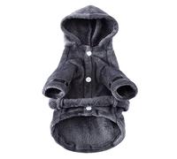 Pet Sweater for Hotel Style Pajamas Bathrobe Bath Towel Nightgown for Dogs Cats Bathwear for Indoor Comfort and Cozy lounging (Grey, S)