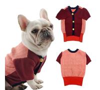 Pet Sweater for Small and Medium Dogs, Soft Cashmere Core-Spun Knit, Stretchy Winter Apparel, Fits Pets 10-30 lbs