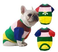Pet Sweater for Small and Medium Dogs, Soft Cashmere Core-Spun Knit, Stretchy Winter Apparel, Fits Pets 10-30 lbs