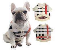 Pet Sweater for Small and Medium Dogs, Soft Cashmere Core-Spun Knit, Stretchy Winter Apparel, Fits Pets 10-30 lbs