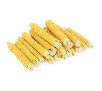 Pet Sweet Bamboo Molar Sticks for Rabbit Hamster, Natural Fragrance Chewing Snacks for Teeth Grinding, 20pcs (Yellow)