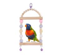 Pet Swing Stand - Bird Parakeet Toy | Multiple Bird Toys Parakeet, Wooden Perch Parakeet Swing, Parrot Swing Standing Chewing Perch, For Budgerigars, Parakeets, Cockatiels