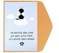 Pet Sympathy Card, Dog Condolence Card Dog Bereavement Card Pet Loss Condolence Card Sympathy Card for Loss of Pet Dog for Family Friends Dog Lover Memorial