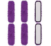 Pet System Microfiber Sweeping Mop Pads for Bona Mop & Multi-Surface Floors, Reusable18 Inch Washable Cleaning & Dusting Pads, Attracts & Picks Up Pet Hair - 6 Pack