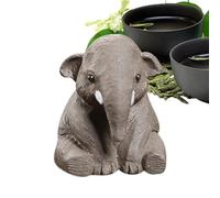 Pet Tea Table - Elephant Tea Tray Decor | Purple Clay - Handmade Purple Clay Ceremony Pet Tray Decoration Purple Clay for House