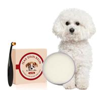 Pet Tear Stain Protection Cream & Brush Set - 100% Gentle & Safe for Sensitive Eyes, Natural Tear Stain Remover Balm for Dogs & Cats, Eye Cleaner for Gunk & Stains, Professional Pet Grooming Kit